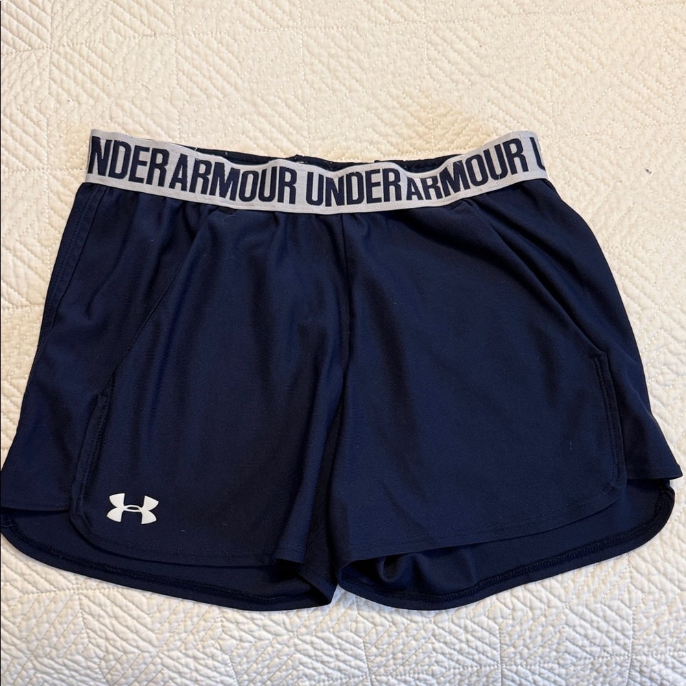 Under Armour Women's Dark Blue Athletic Shorts